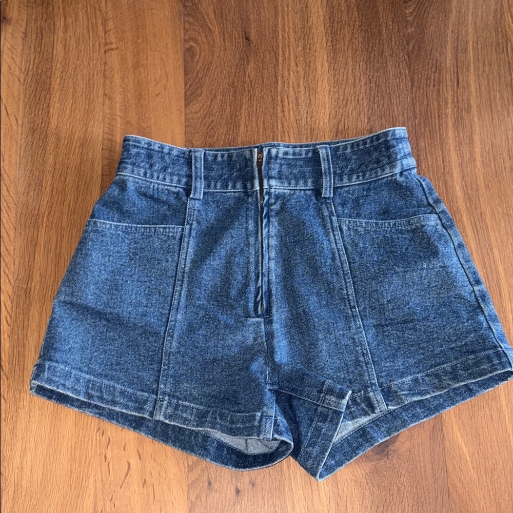 Apiece Apart Claro High-Waist Denim Shorts
